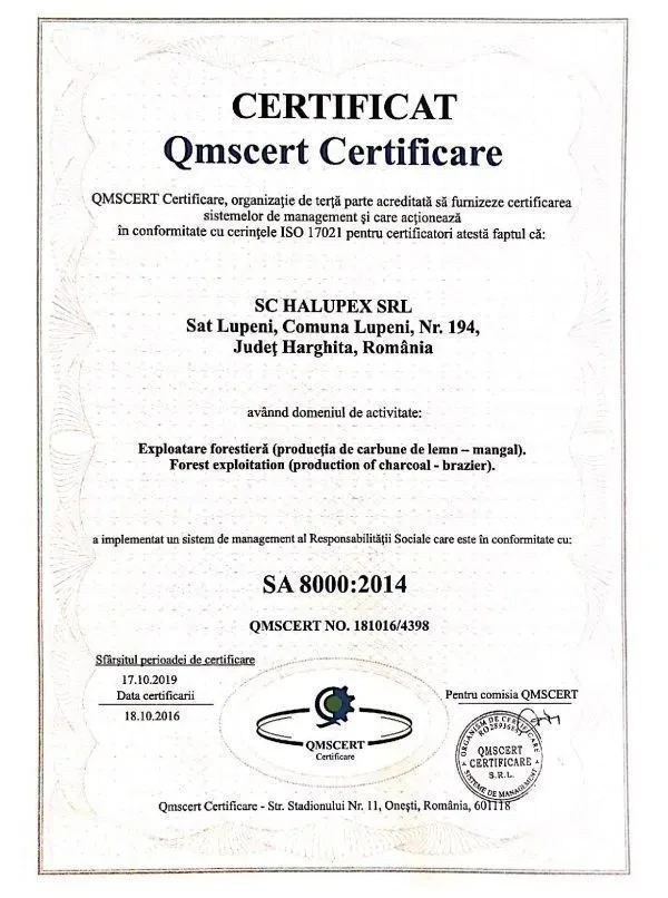 Certificat QMSCERT